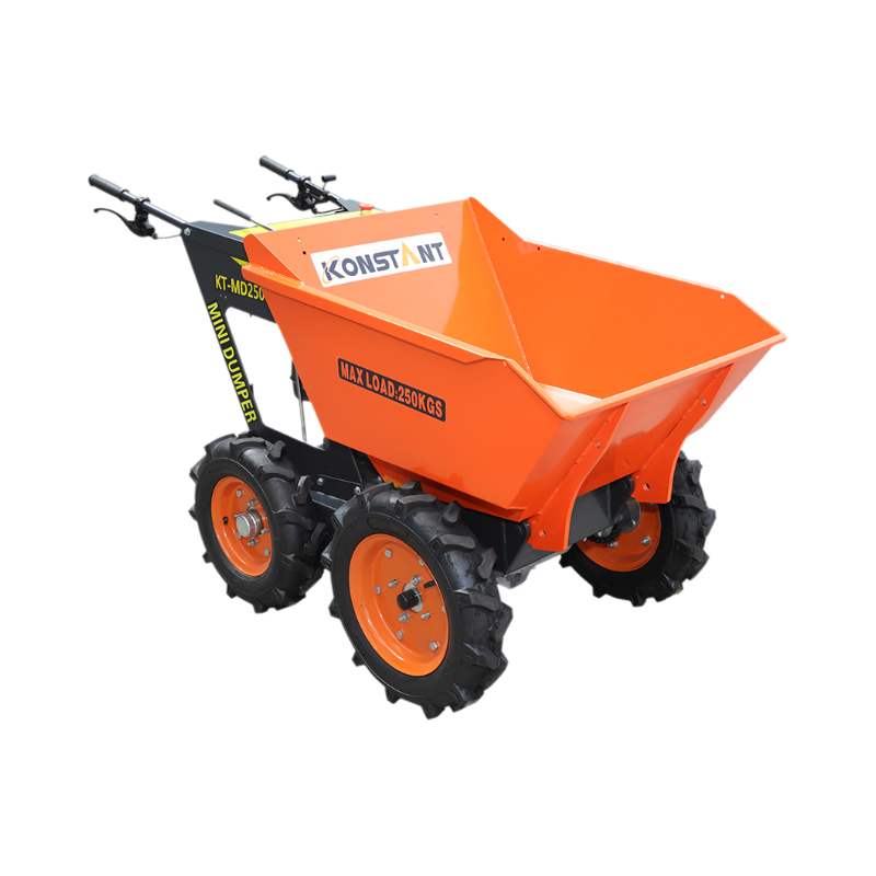 4x4 -ketjun käyttö kompakti bensiinikäyttöinen pyörän barrow -betoni buginen mini -dumper